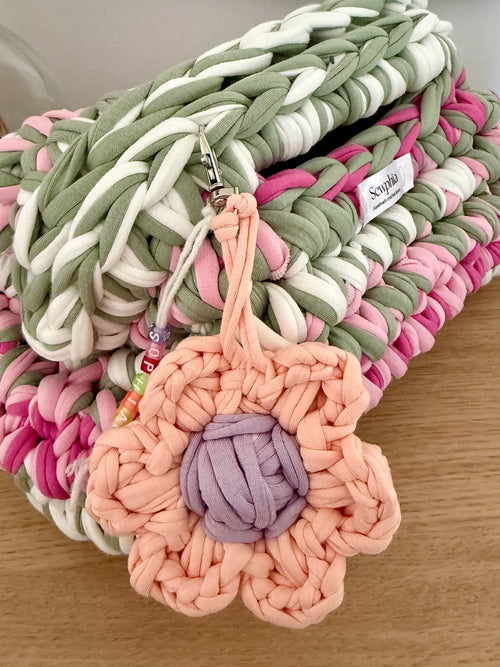Flower Bag Name Charms